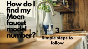 Moen faucet model number