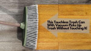 This Touchless Trash Can With Vacuum Picks Up Trash Without Touching It!