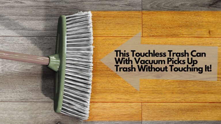 This Touchless Trash Can With Vacuum Picks Up Trash Without Touching It!
