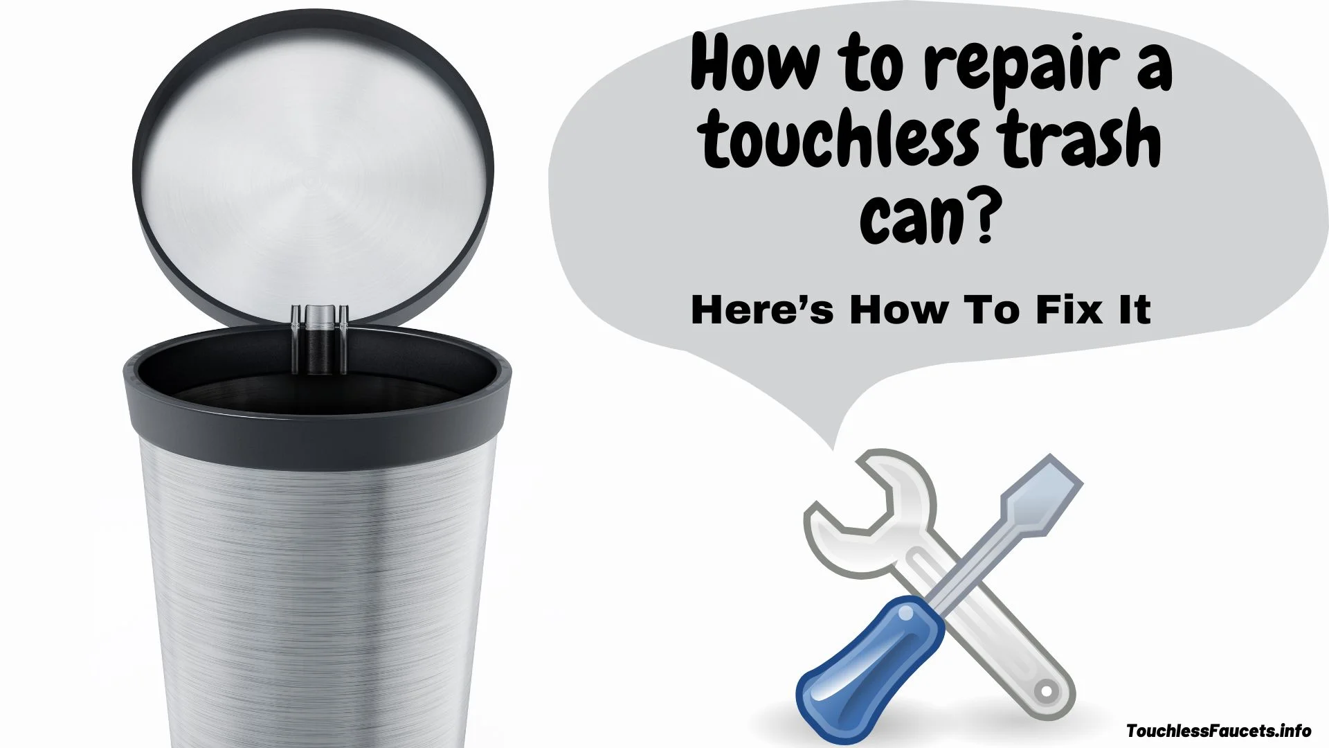 How to repair a touchless trash can