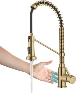 KRAUS Bolden Gold Touchless Kitchen Commercial Faucet