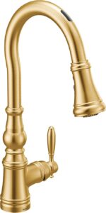 Moen Weymouth Smart Gold Touchless Kitchen Faucet
