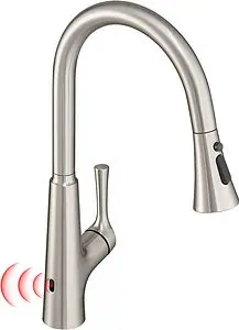 gimili touchless brushed nickel faucet
