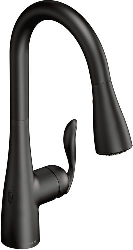 Moen 7594EWBL Arbor Motionsense Wave Sensor Touchless One-Handle Pulldown Kitchen Faucet