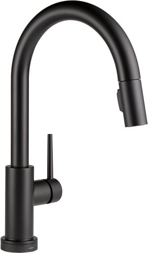 Delta Faucet Trinsic Matte BDelta Faucet Trinsic Matte Black Touch Kitchen Faucet